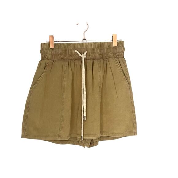 Bohme Brenna mini Skort khaki Sz Small resort wear outdoor hiking boho festival - Picture 2 of 9